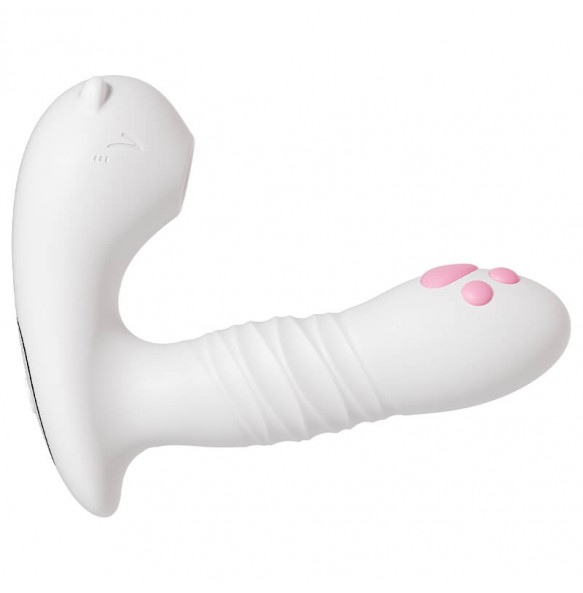 MizzZee - Cute Cat Pleasure Suction Thrusting Wearable (Support Connect WeChat Mini Programs - Chargeable)